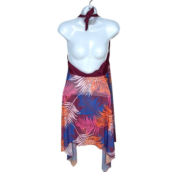 Women’s Flowy Halter Swim Cover Dress One Piece XL - Picture 3 of 12